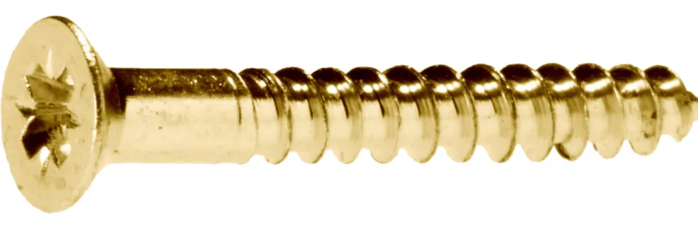 Träskruv TKFX Mässing 4 x 40 mm 10-pack Heco