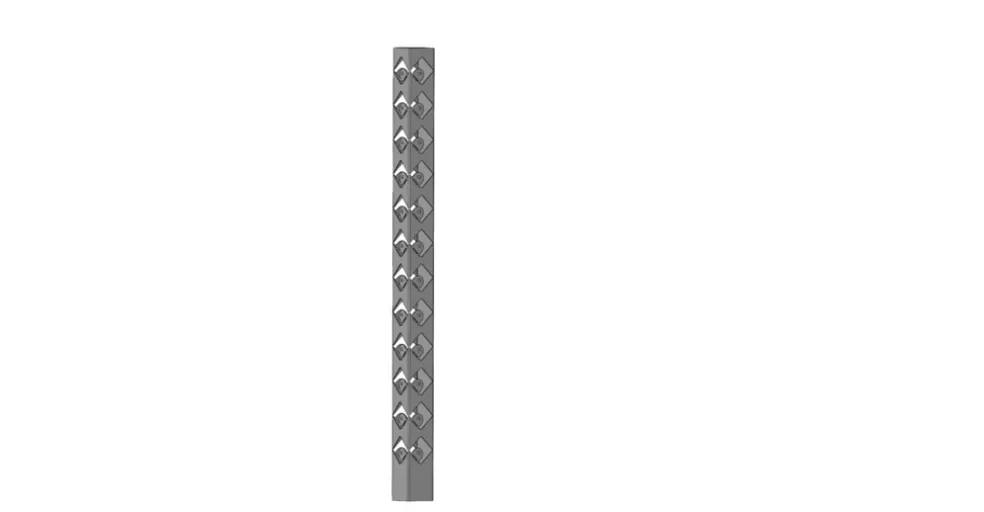 T-stolpe Broken Galvad 1050 mm Steel Design