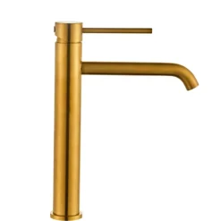 Tvättställsblandare Slim Vinkel Mässing 282 mm