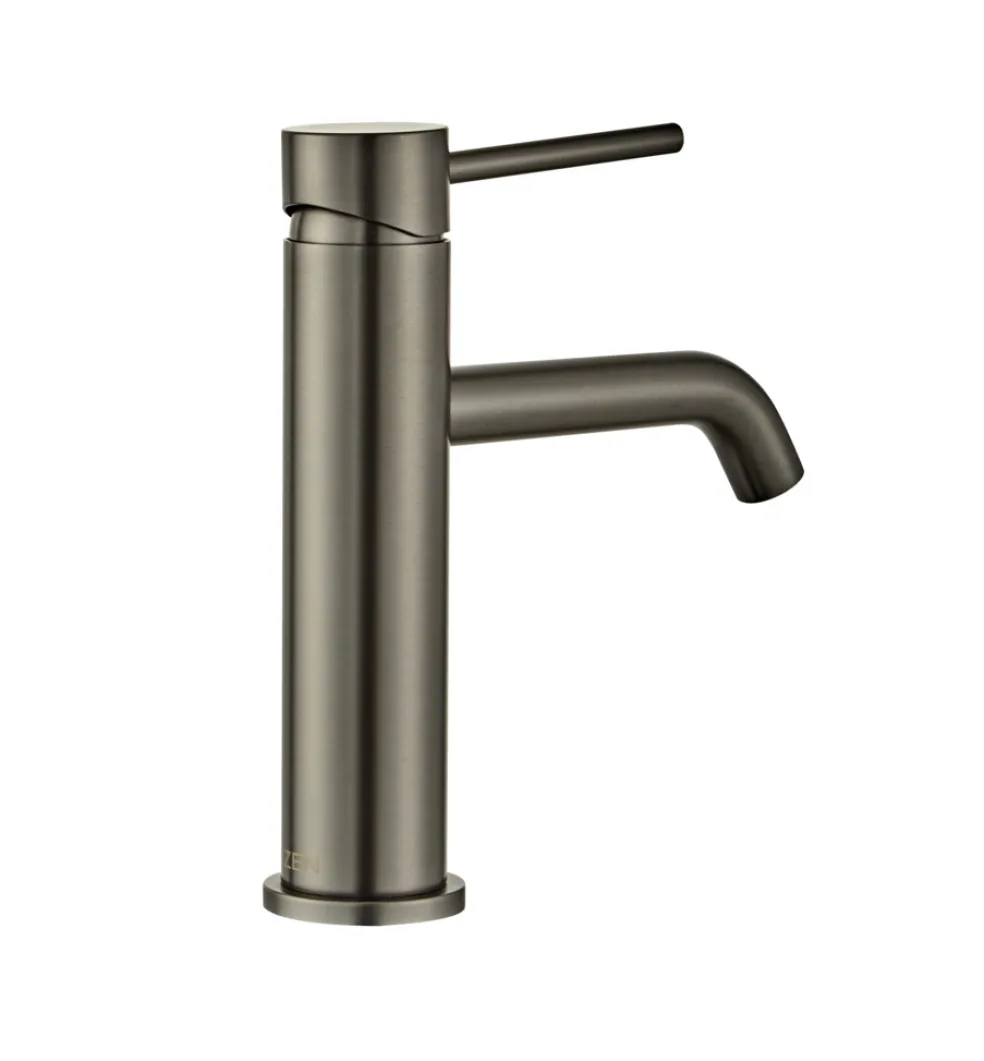 Tvättställsblandare Slim Vinkel Gunmetall 183 mm
