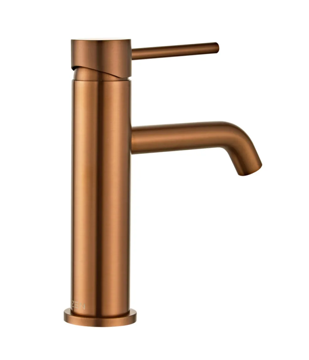 Tvättställsblandare Slim Vinkel Koppar 183 mm