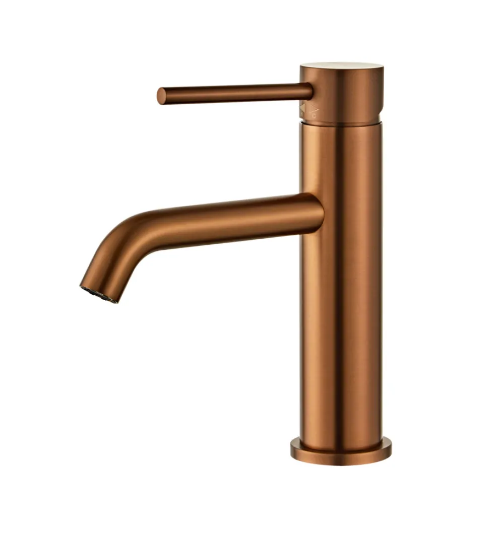 Tvättställsblandare Slim Vinkel Koppar 183 mm