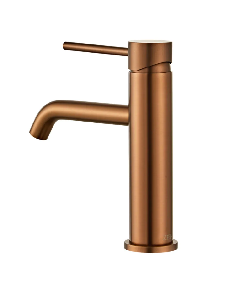 Tvättställsblandare Slim Vinkel Koppar 183 mm