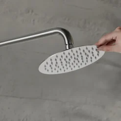 Utedusch Kallvatten Borstat stål Ø200 mm