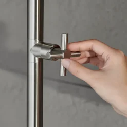 Utedusch Kallvatten Borstat stål Ø200 mm
