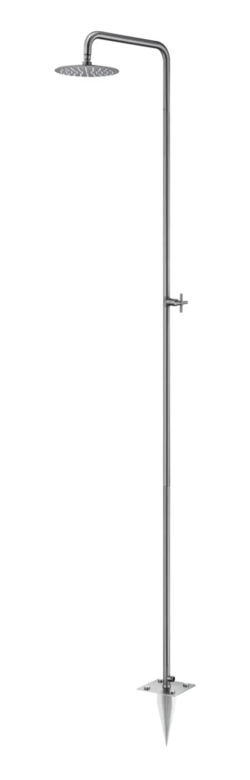 Utedusch Kallvatten Gunmetal Ø200 mm