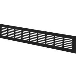 Överluftsgaller Svart 400 x 60 mm Flexit