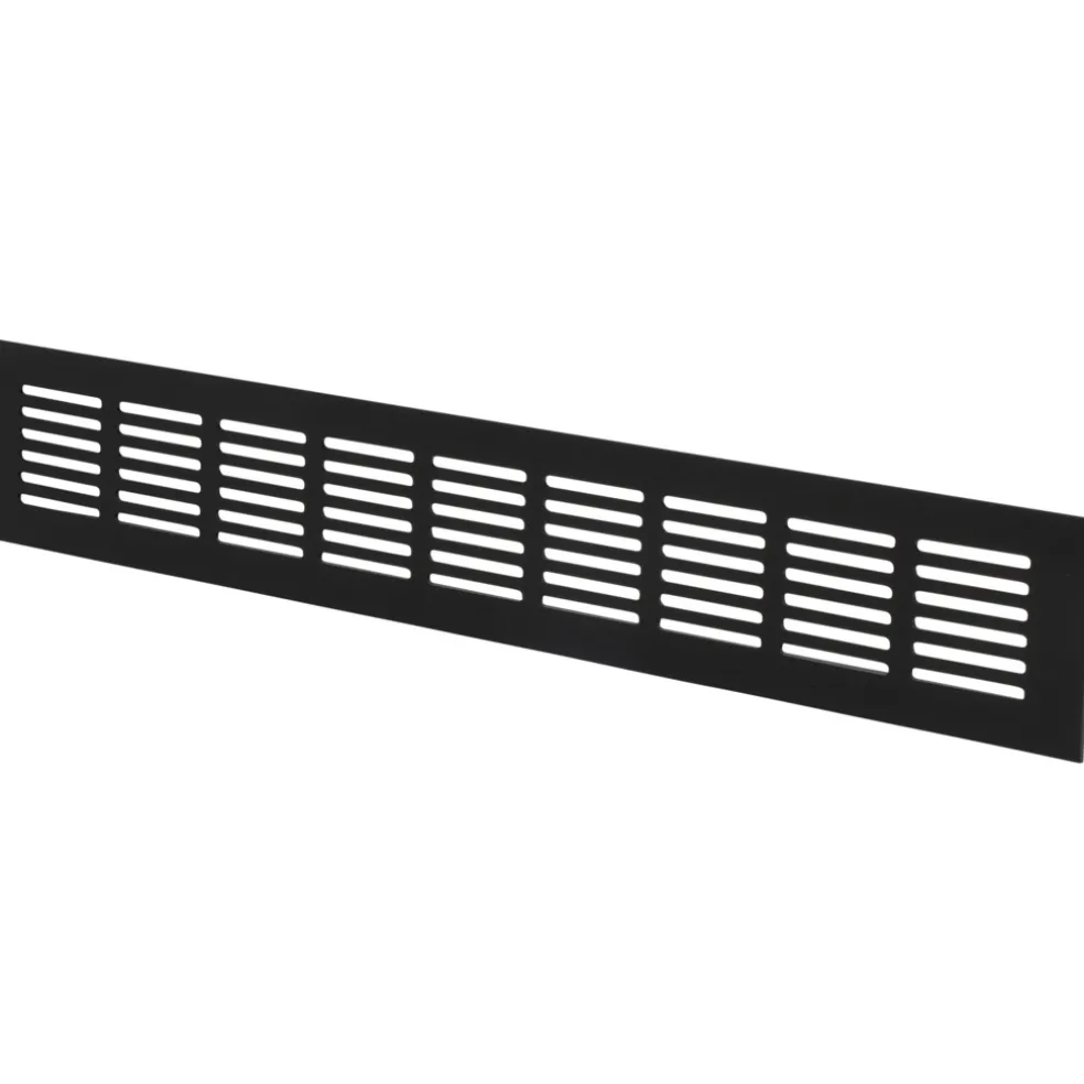 Överluftsgaller Svart 400 x 60 mm Flexit