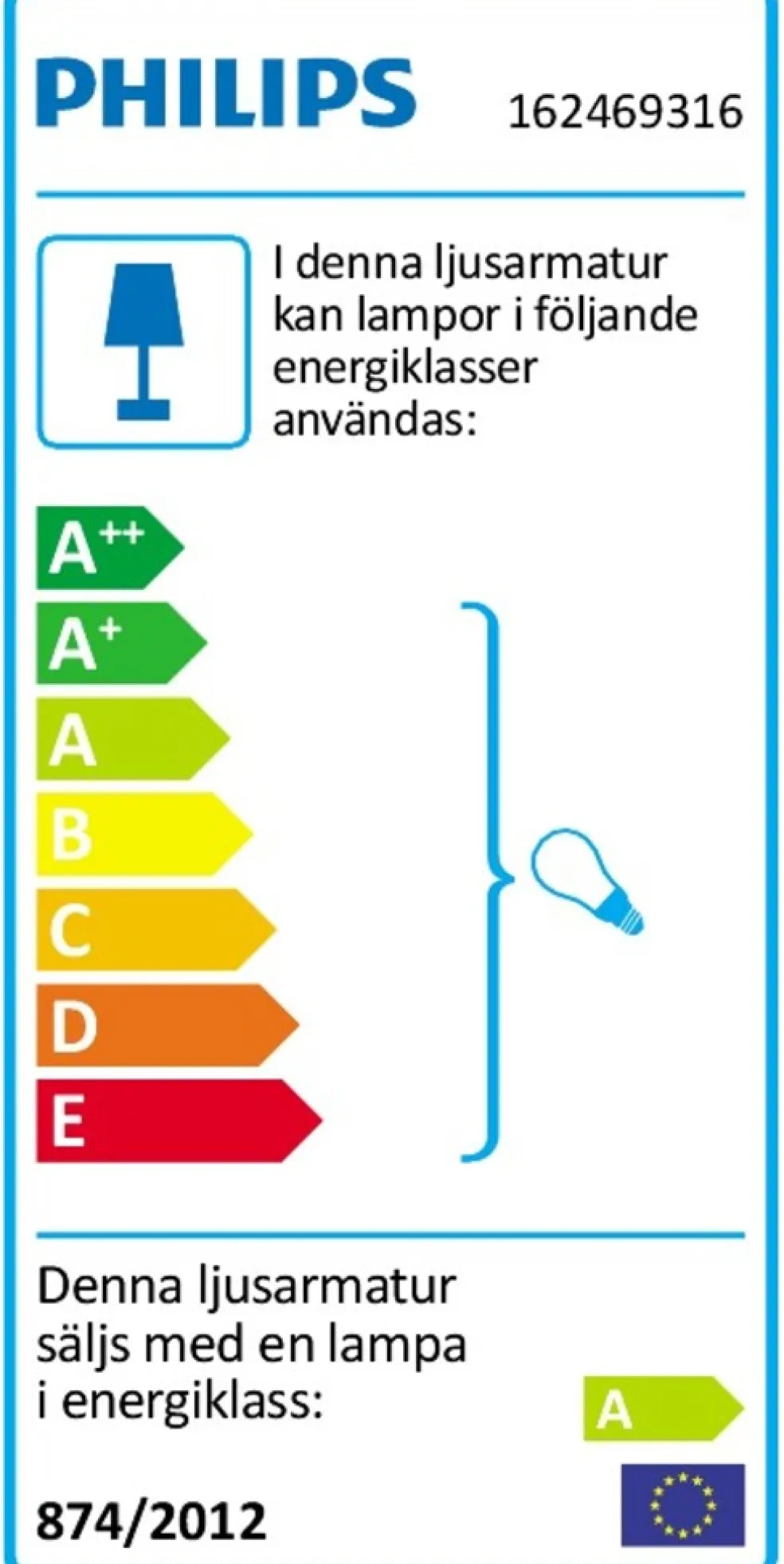 Vägglampa June Sensor Philips