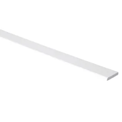 Vägglist PVC Vit 7 x 43 mm - 2,5 m Primo