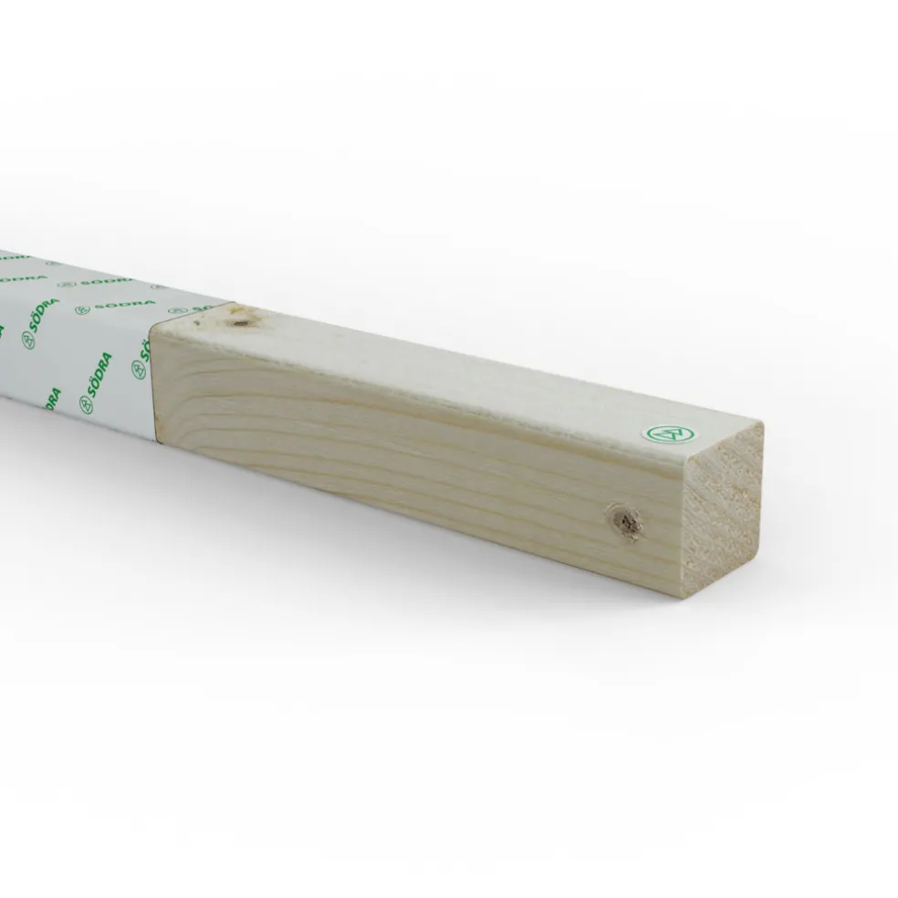 Väggregel 45 x 45 mm - 3,6 m Södra Wood