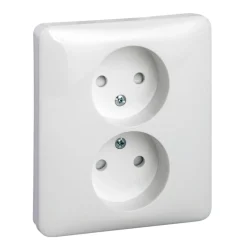 Vägguttag 2-vägs Ojordat Exxact Schneider Electric