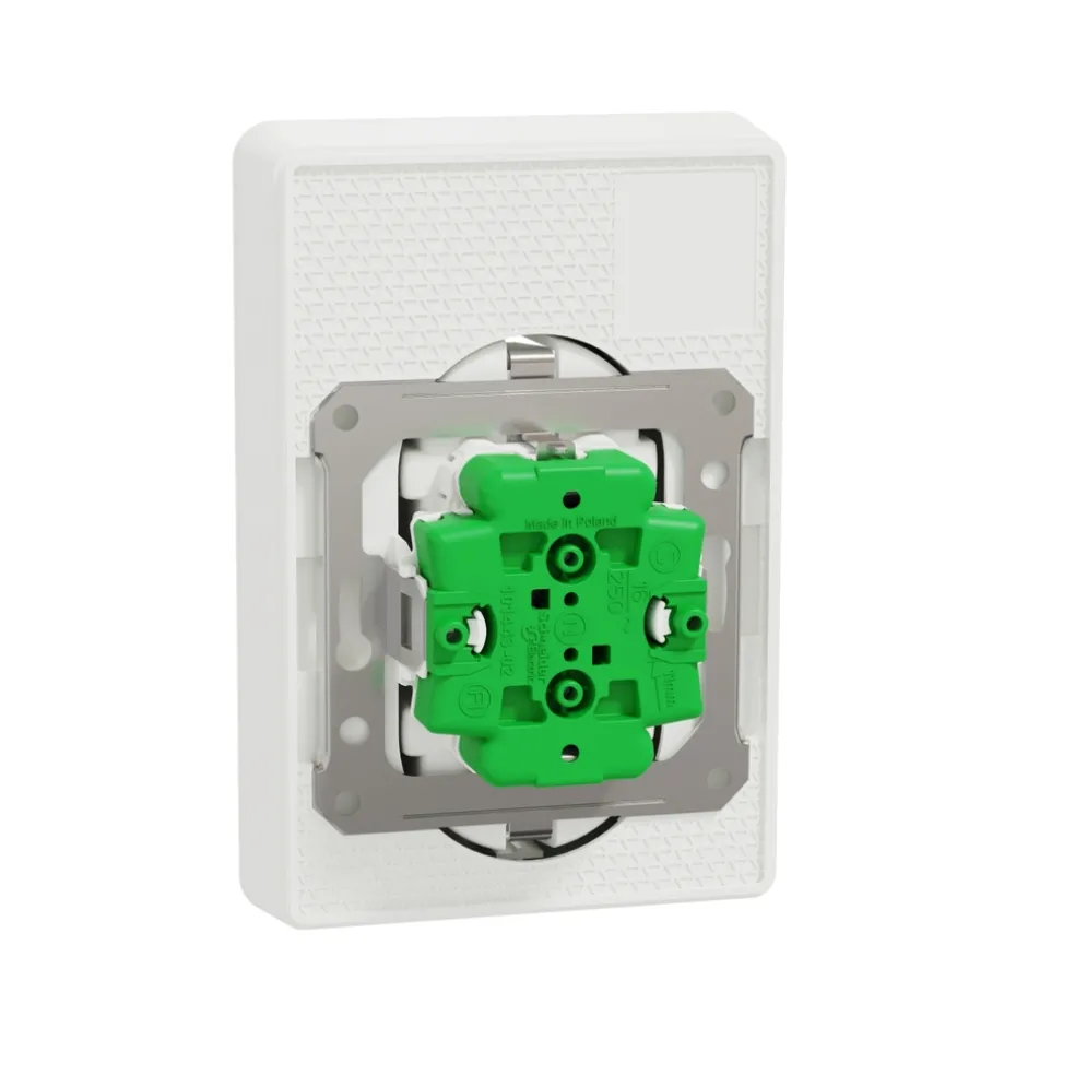 Vägguttag 2-vägs USB Jordat Exxact Schneider Electric