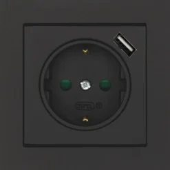 Vägguttag 1-vägs USB Optima Malmbergs