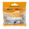 Vindskiveskruv C4 4,2 x 25 mm Vit 50-pack Heco