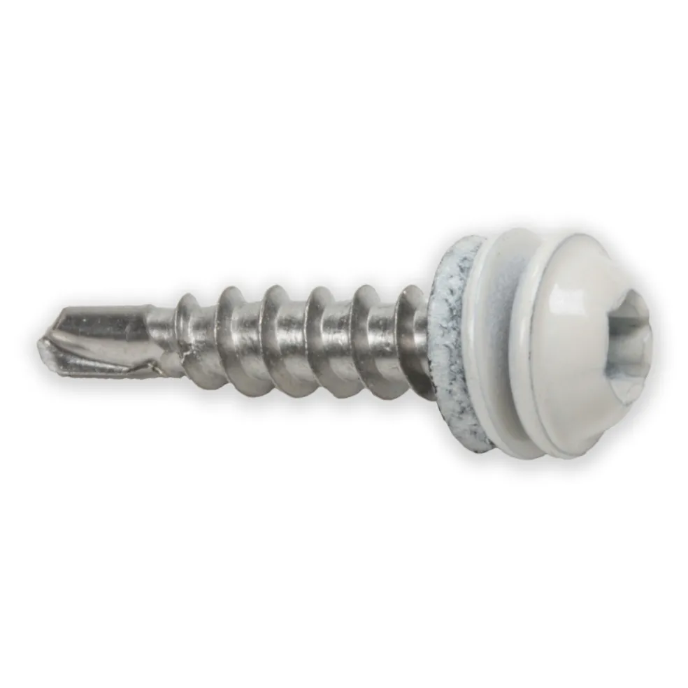 Vindskiveskruv Protect 4 Vit 4,2 x 25 mm 100-pack Heco