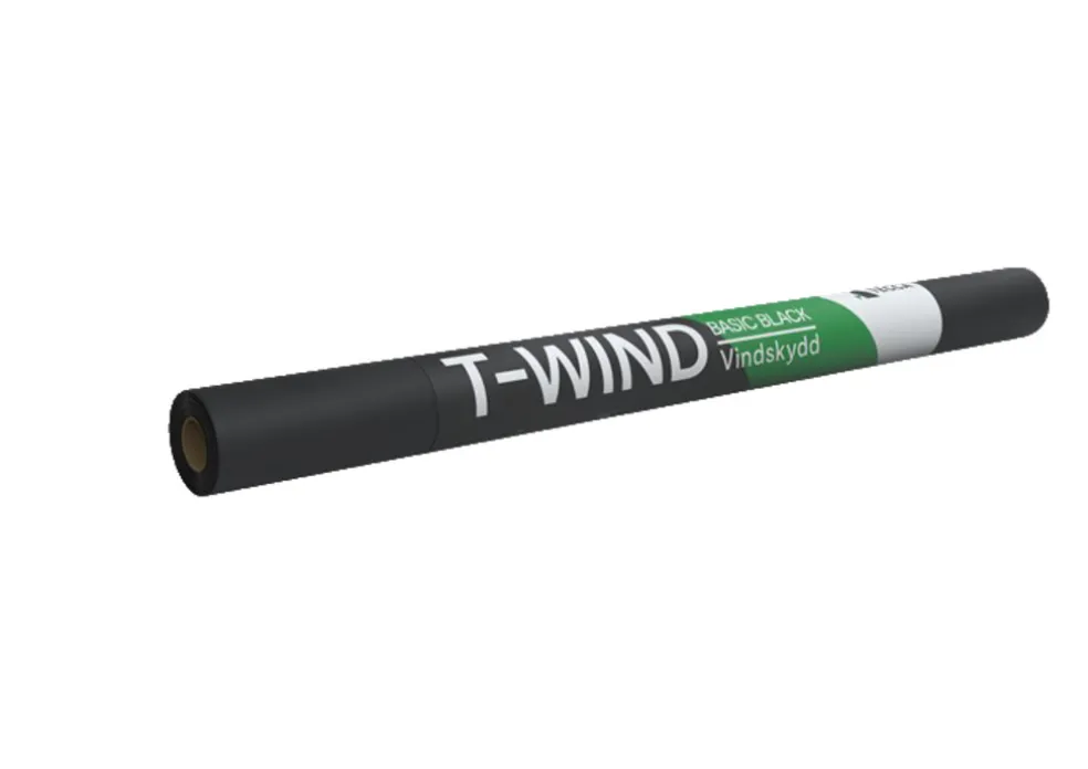 Vindskydd T-Wind Basic Svart 1250 mm x 20 m Tecca