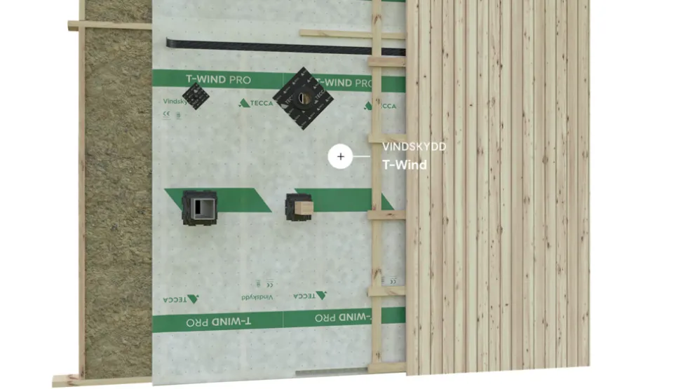 Vindskydd T-Wind Basic Vit 1375 mm x 12,5 m Tecca