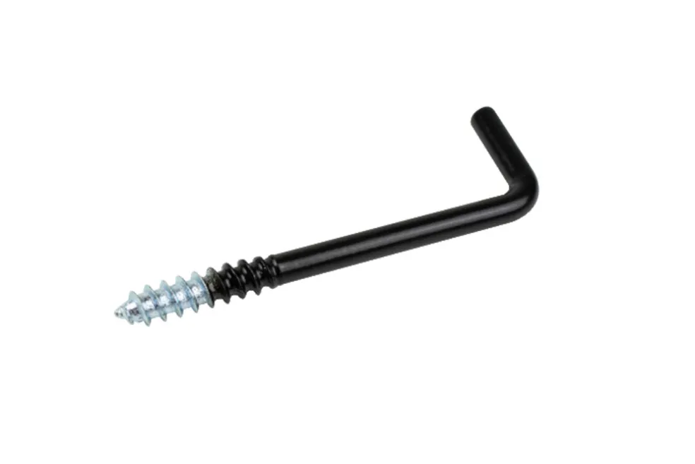 Vinkelkrok 50 mm Svart 5-pack Habo