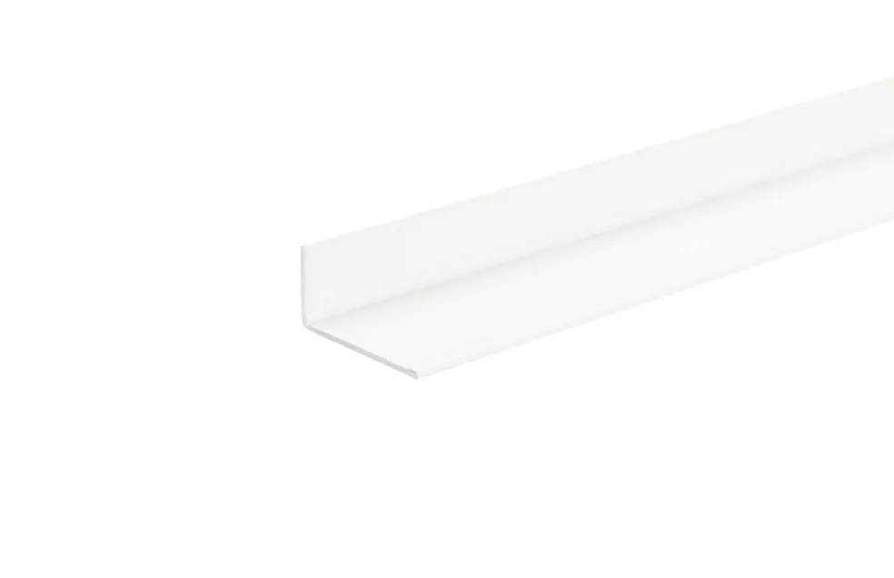 Vinkellist Alu Vit 10 x 15 mm - 1 m