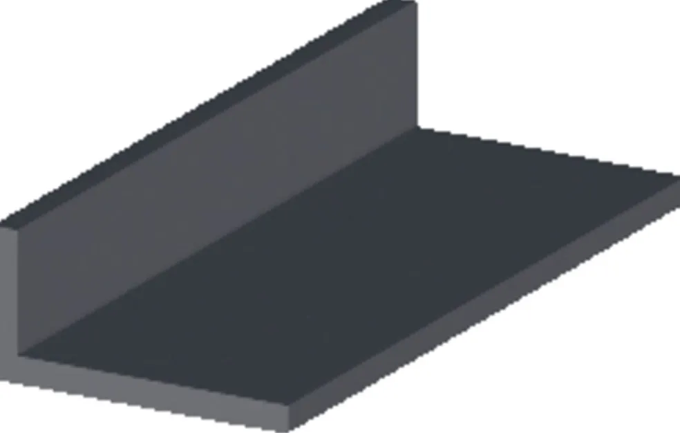 Vinkellist PVC Svart 20 x 30 mm - 2 m