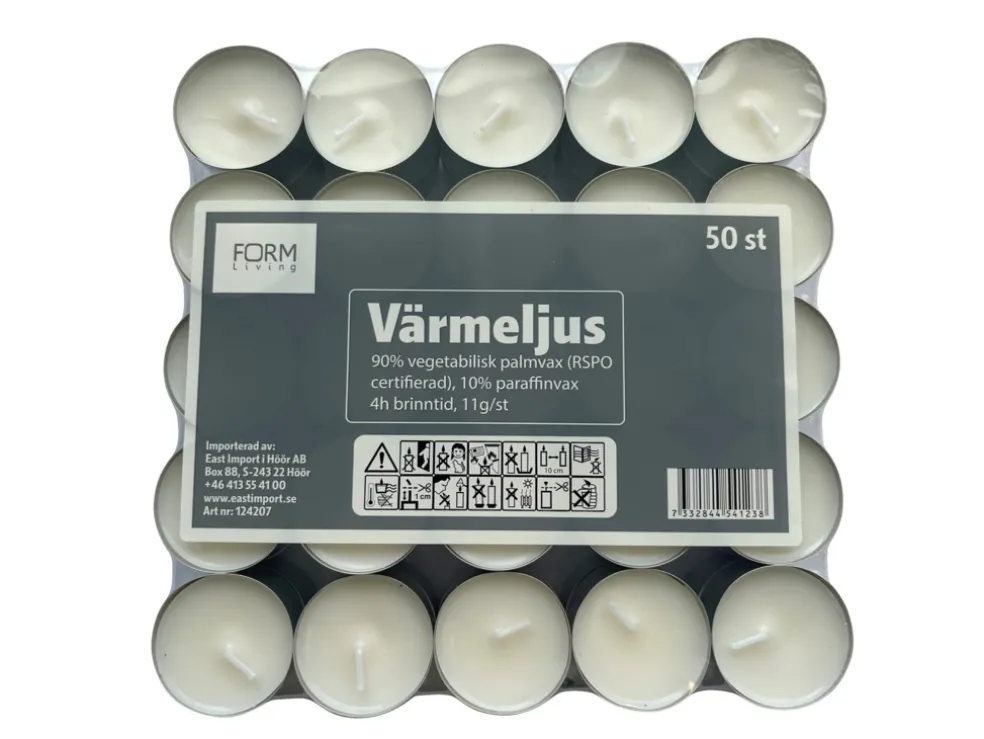 Värmeljus 50-pack Form Living