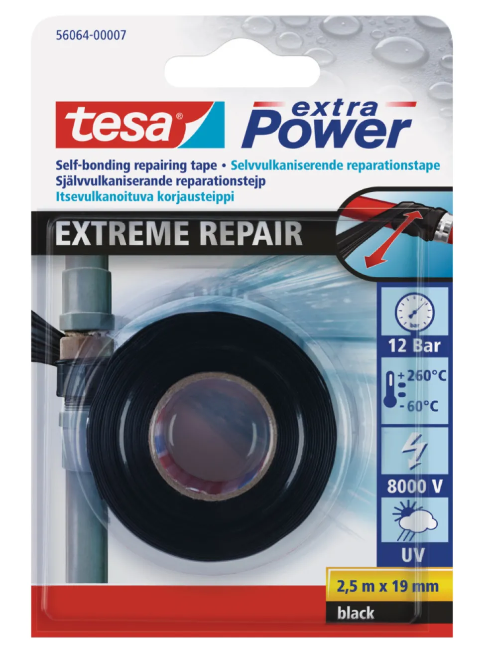Vulktejp Extreme Repair 19 mm x 2,5 m Tesa