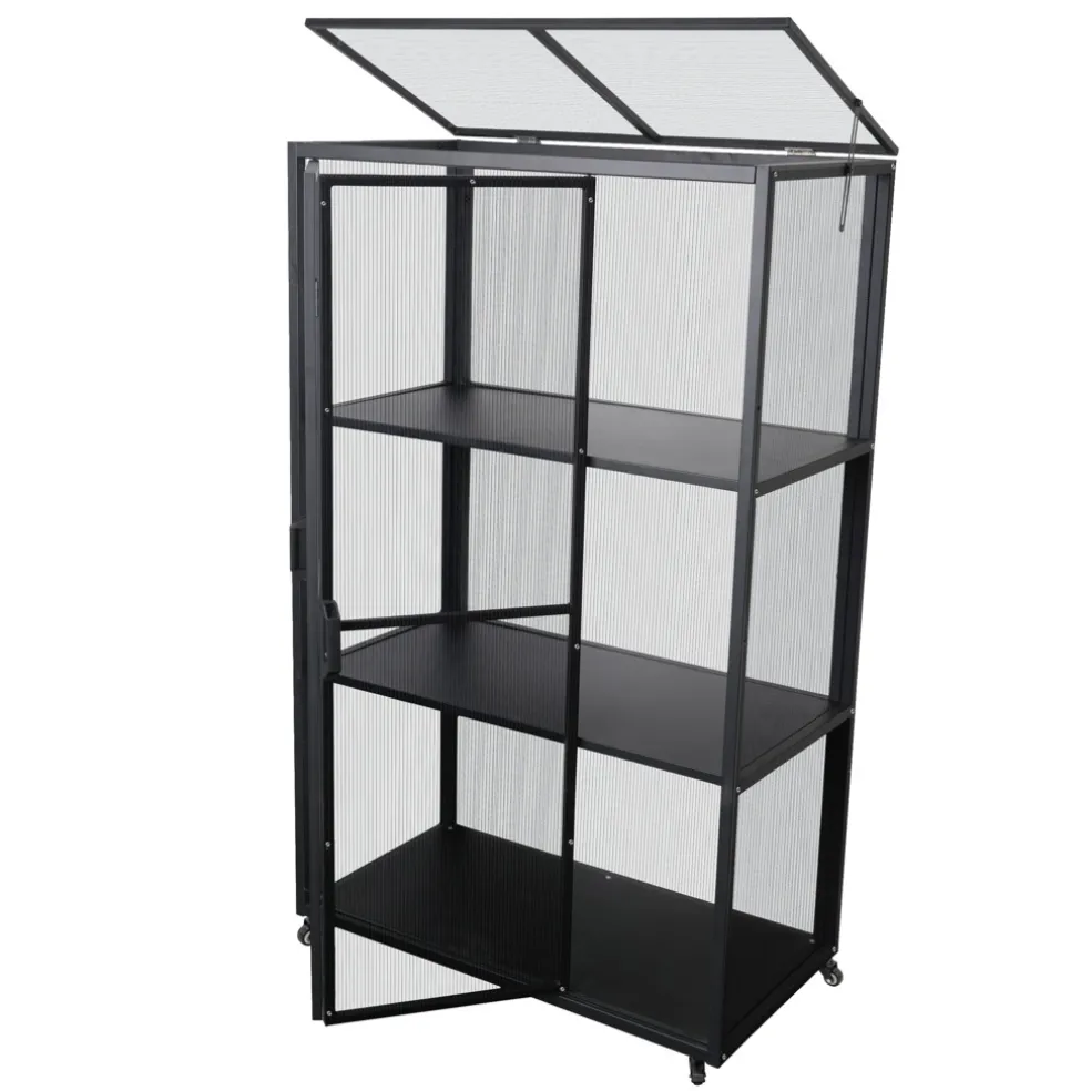 Växthus Alu/Poly 81 x 43 x 136 cm Garden