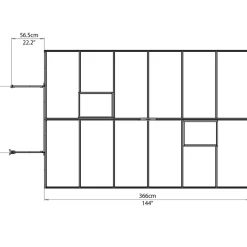 Växthus Balance 8,8 m² Canopia by Palram