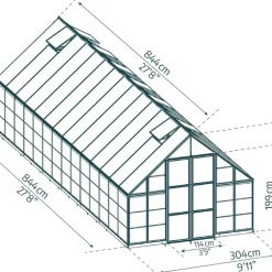 Växthus Balance 25,1 m² Silver Canopia by Palram