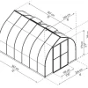 Växthus Bella 8,9 m² Silver Canopia by Palram
