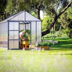 Växthus Glory Premium 9,2 m² Mörkgrå Canopia by Palram