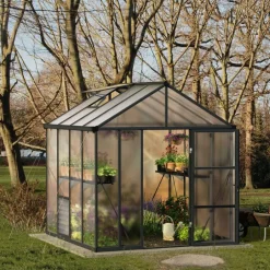Växthus Glory Premium 6,2 m² Mörkgrå Canopia by Palram
