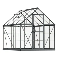 Växthus Harmony 4,6 m² Mörkgrå Canopia by Palram