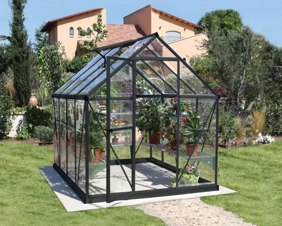 Växthus Harmony 4,6 m² Mörkgrå Canopia by Palram