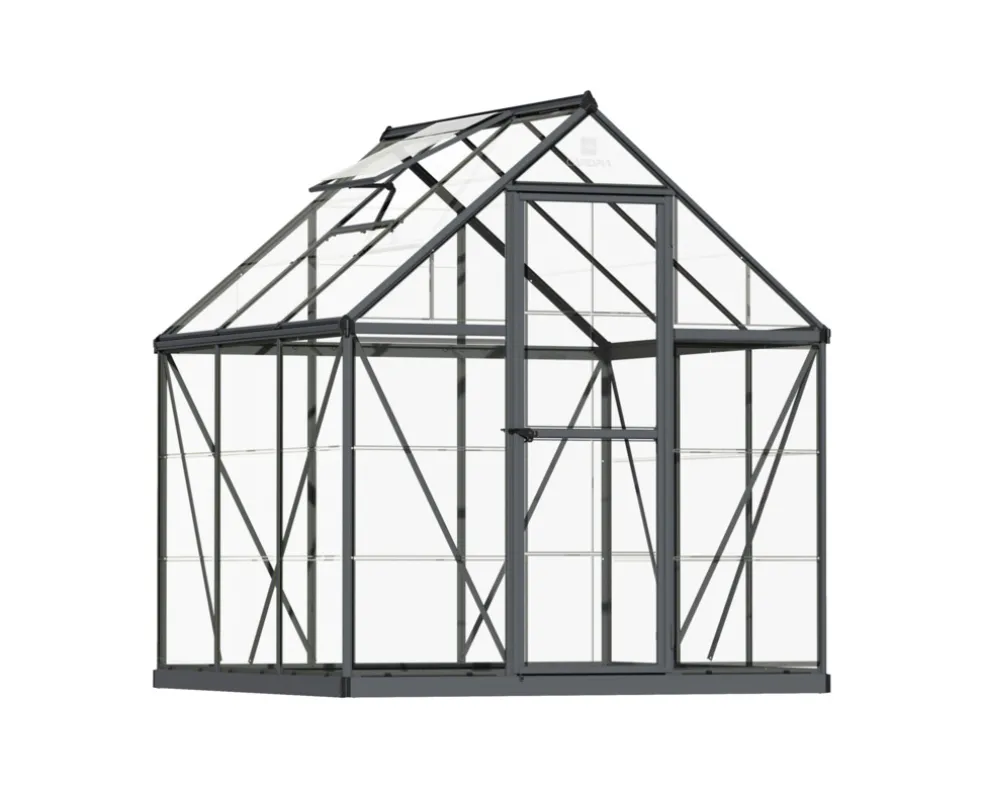 Växthus Harmony 3,4 m² Mörkgrå Canopia by Palram