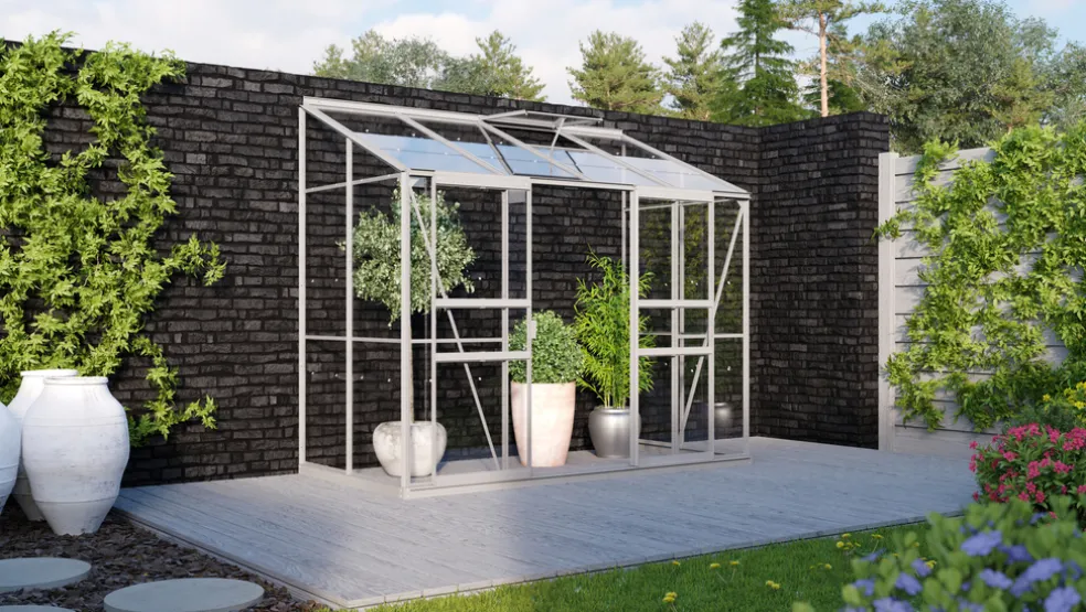 Växthus Ida 3300 Alu Glas 3,3 m² Vitavia