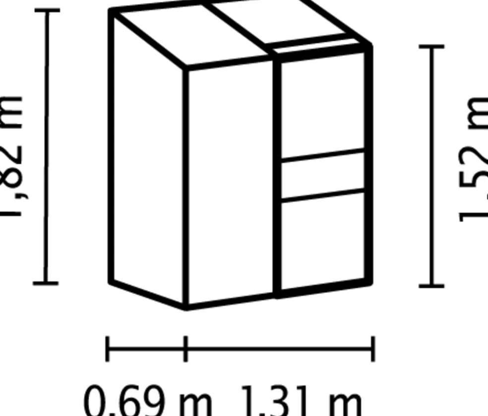 Växthus Ida 900 Alu Glas 0,9 m² Vitavia