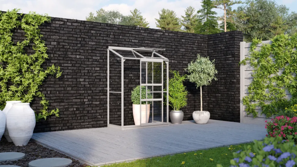 Växthus Ida 900 Alu Glas 0,9 m² Vitavia