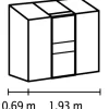 Växthus Ida 1300 Alu Poly 1,3 m² Vitavia