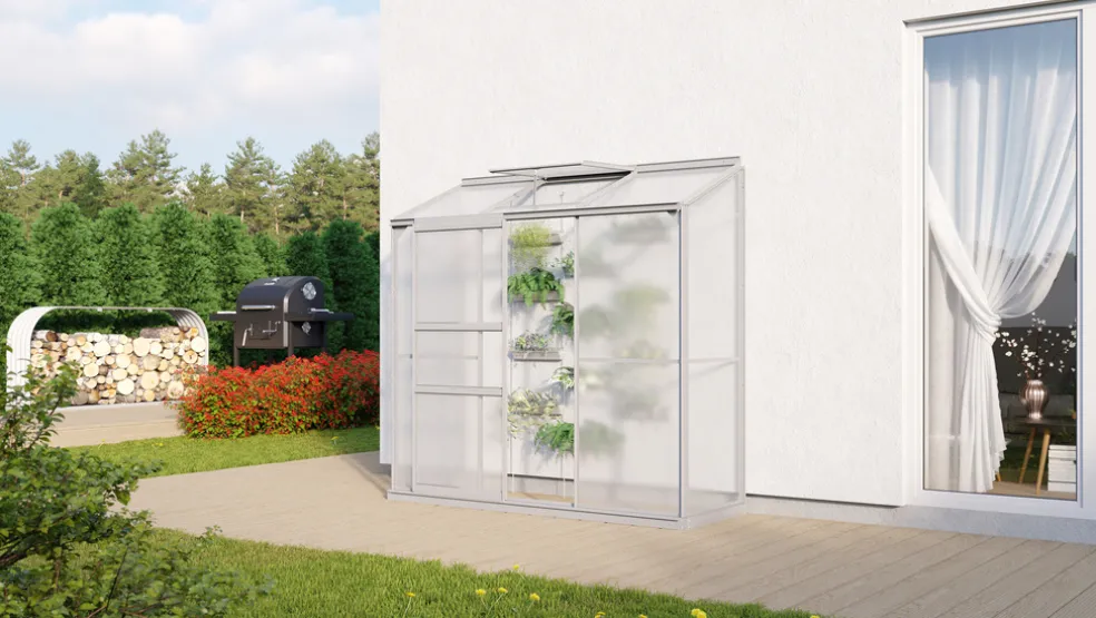 Växthus Ida 1300 Alu Poly 1,3 m² Vitavia
