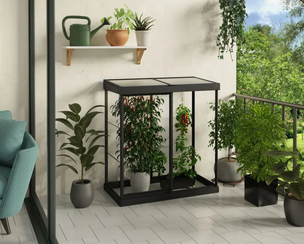 Växthus Ivy 133 x 63 cm Svart Canopia by Palram