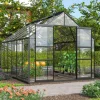 Växthus Mars 9900 Svart Glas 9,9 m² Vitavia