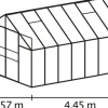 Växthus Mars 11500 Svart Glas Sockel 11,5 m² Vitavia