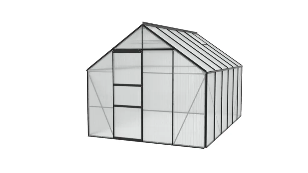 Växthus Merkur 9900 Svart Poly 9,9 m² Vitavia