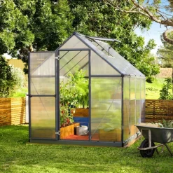 Växthus Mythos 4,6 m² Mörkgrå Canopia by Palram