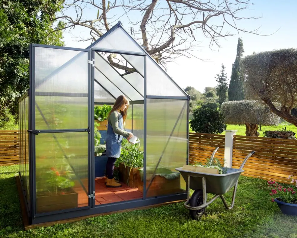 Växthus Mythos 4,6 m² Mörkgrå Canopia by Palram