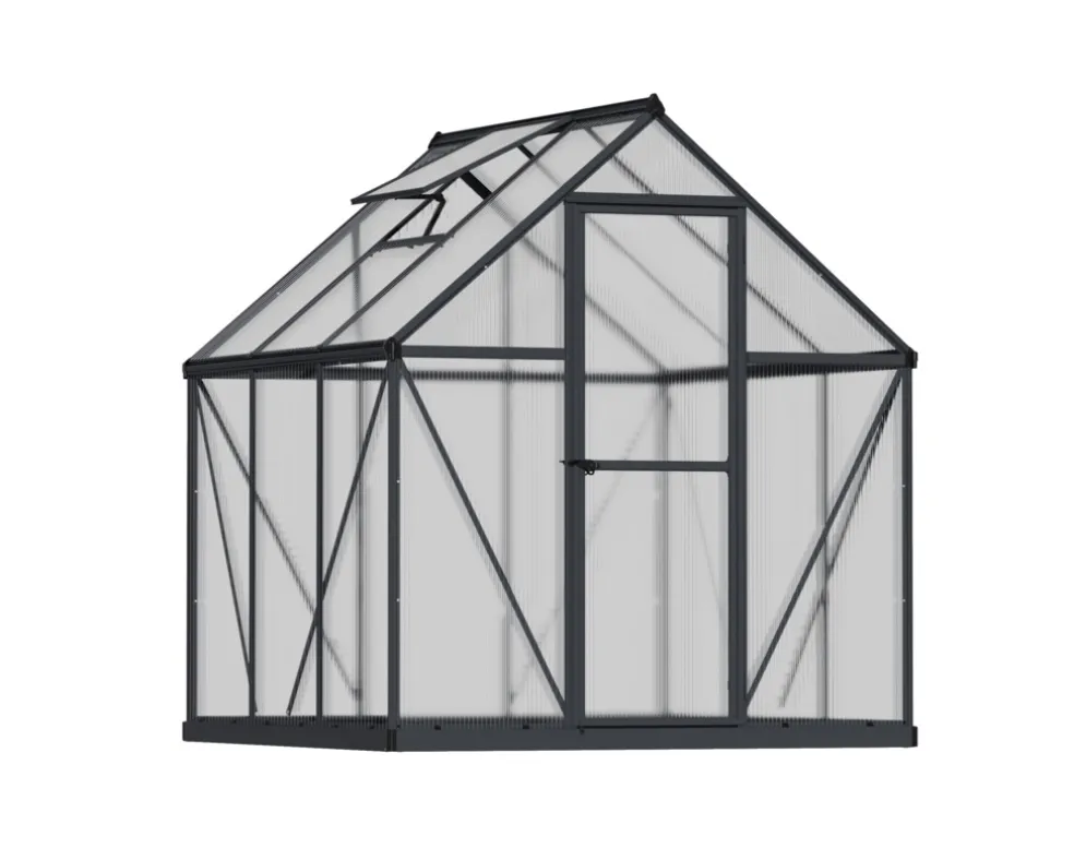 Växthus Mythos 3,4 m² Mörkgrå Canopia by Palram
