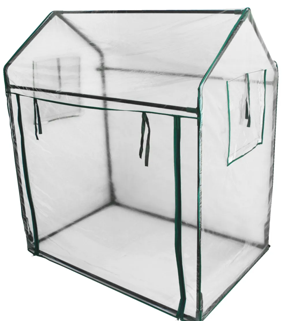 Växthus t/pallkrage 115 x 76 x 110/130 cm