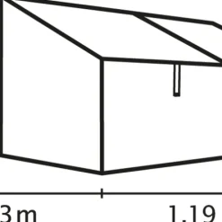 Växthus t/pallkrage Gaia Jumbo 119 x 83 x 72 cm Vitavia